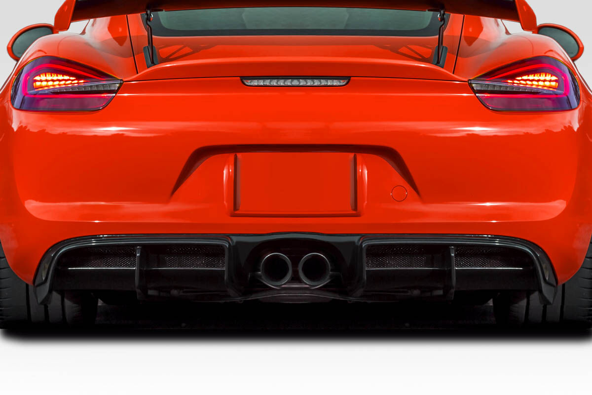 Aero Function AF-1 Style Fiberglass/FRP Rear Bumper Lip/Add On for 2013-2016 Porsche Cayman - 117835