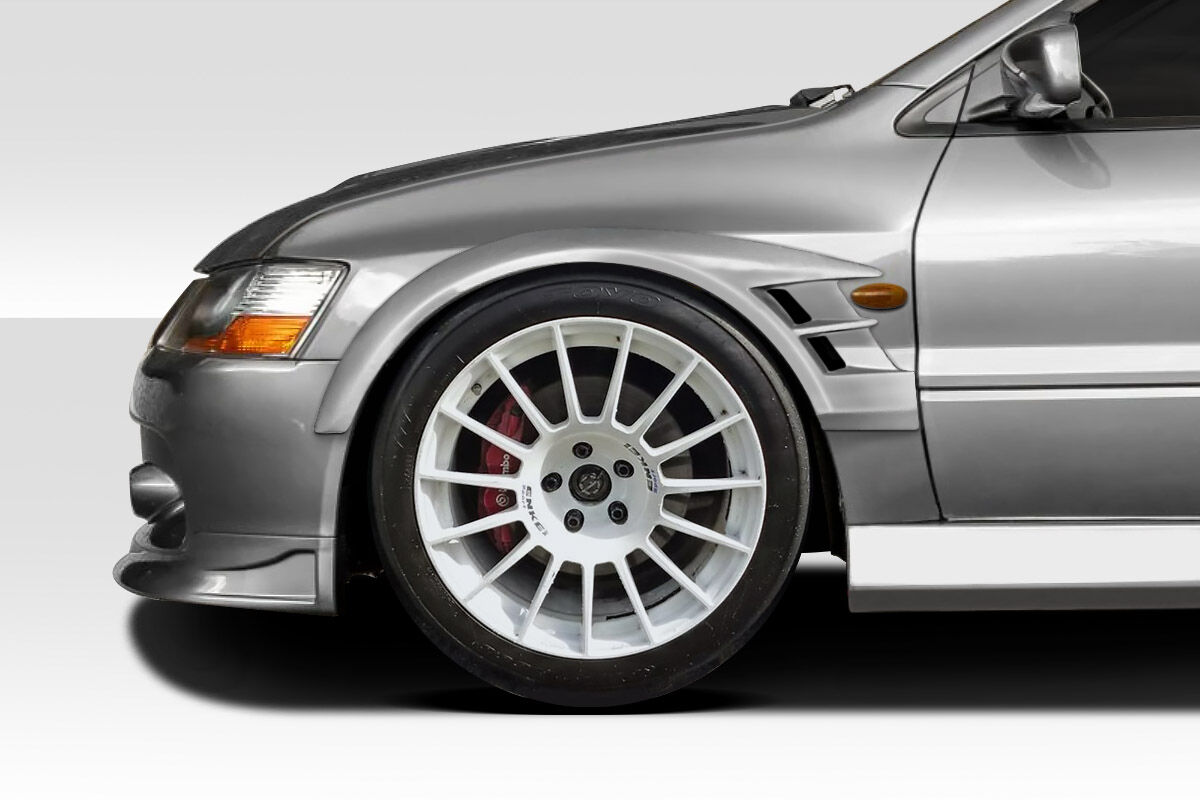 2003-2006 Mitsubishi Lancer Evolution 8 9 Duraflex Cyber Front Fender Flares - 2 Pieces - 117968