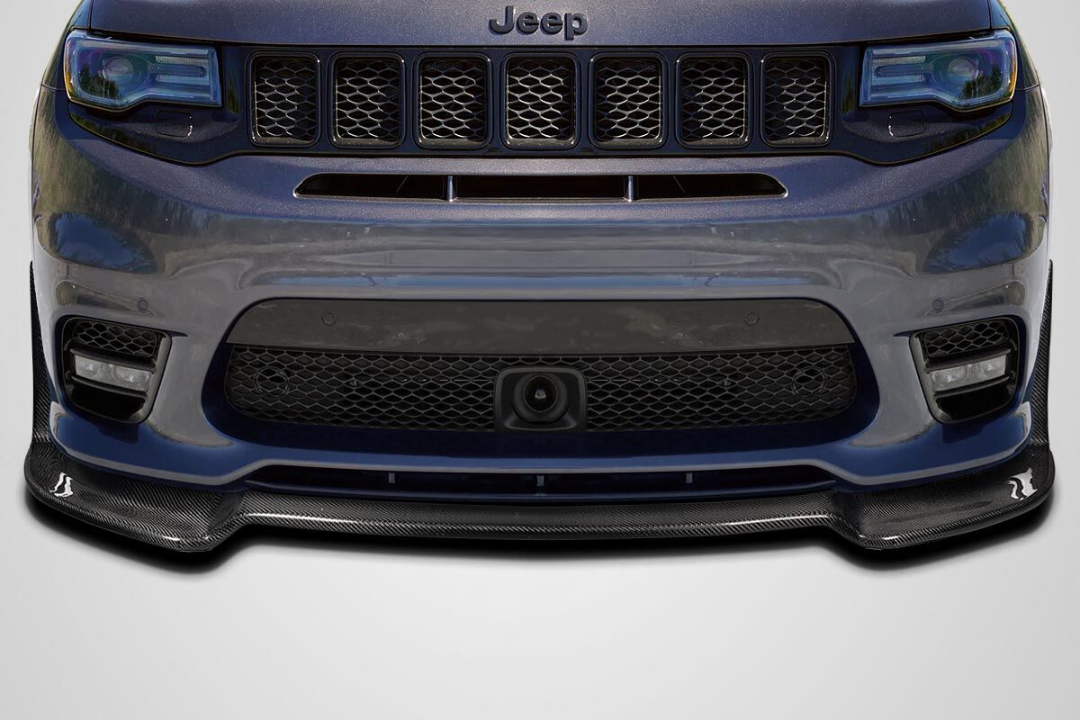Carbon Creations GR Tuning Style Carbon Fiber Front Bumper Lip/Add On for 2017-2022 Jeep Grand Cherokee - 118004