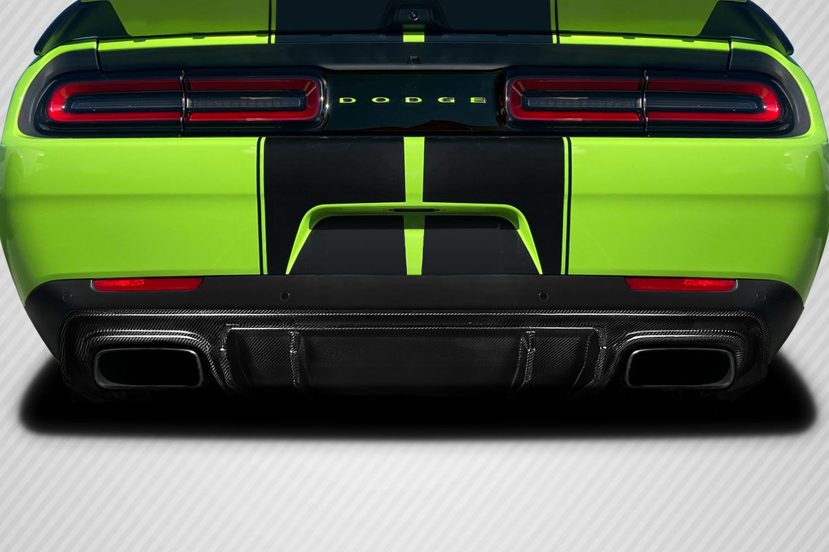 Carbon Creations Turn Auto Style Carbon Fiber Rear Bumper Lip/Add On for 2015-2023 Dodge Challenger - 118041