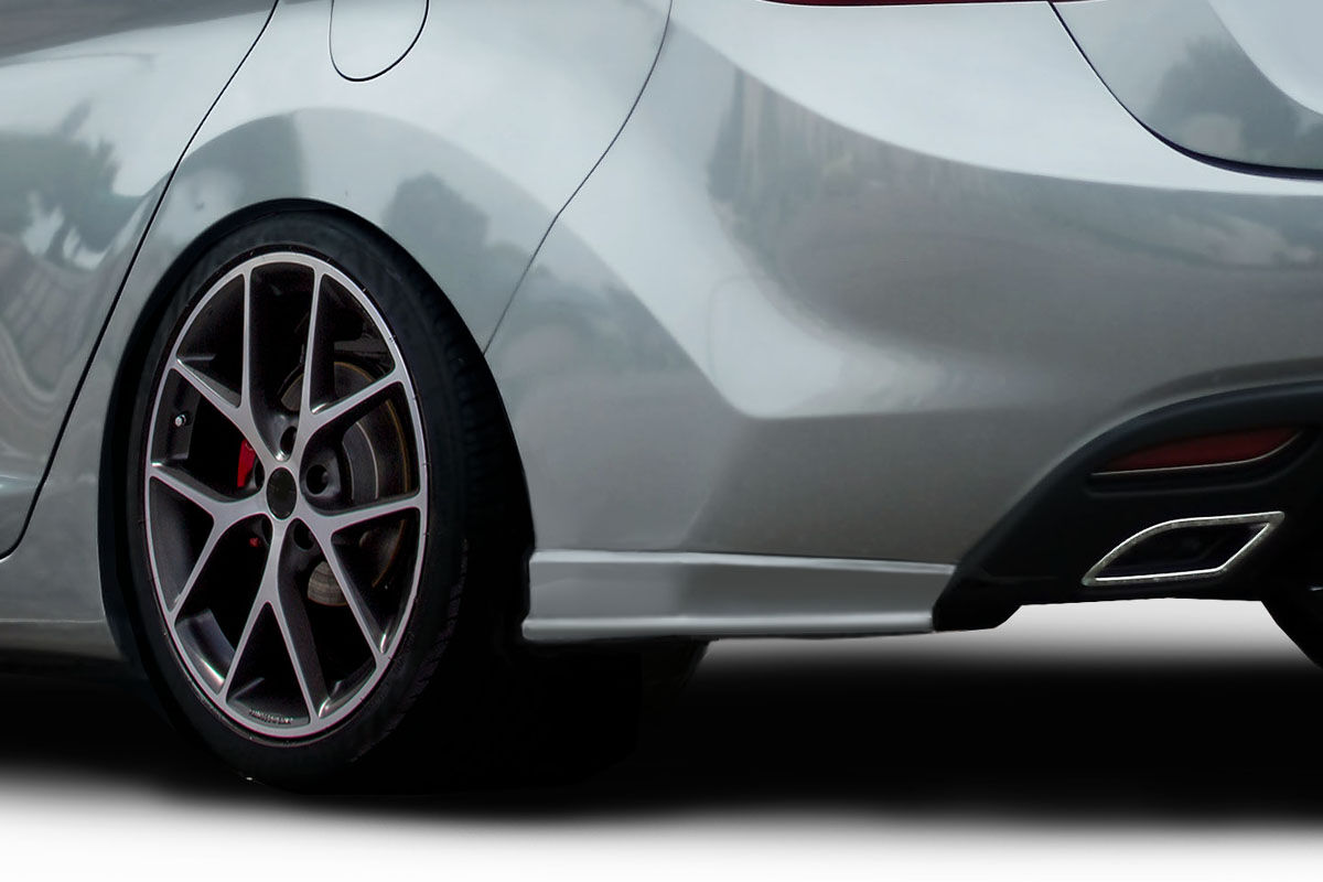 Duraflex SQR Style Fiberglass/FRP Rear Bumper Lip/Add On for 2011-2013 Hyundai Elantra - 118070