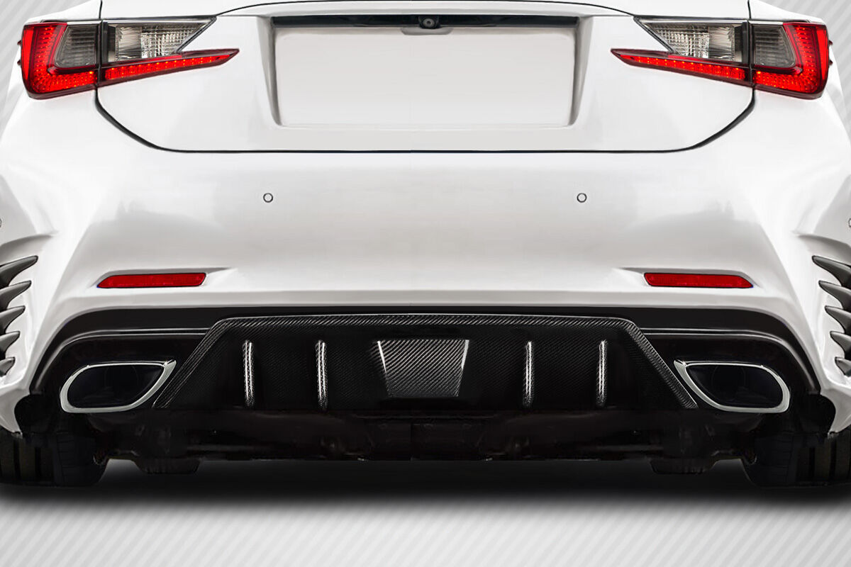 Carbon Creations Downforce Aero Style Carbon Fiber Rear Bumper Lip/Add On for 2015-2020 Lexus RC-F - 118075