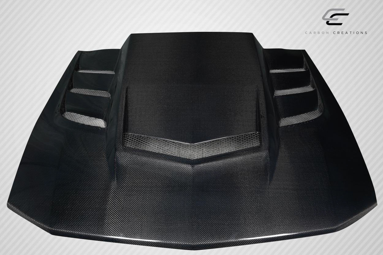 2005-2009 Ford Mustang Carbon Fiber Interceptor Hood - 1 Piece