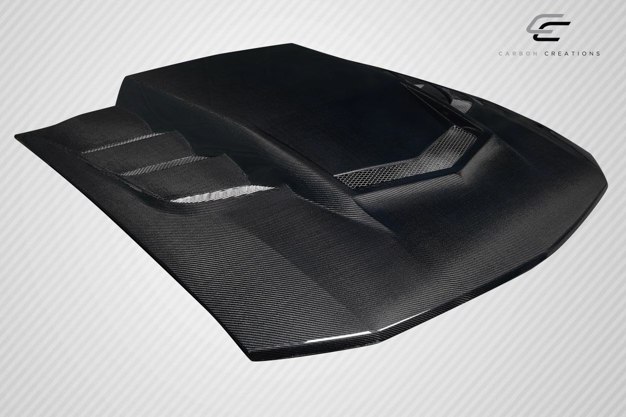 2005-2009 Ford Mustang Carbon Fiber Interceptor Hood - 1 Piece