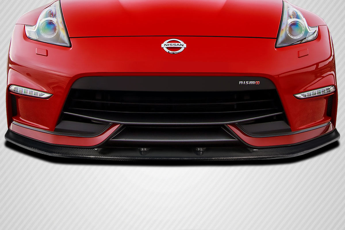 Carbon Creations TurboT Style Carbon Fiber Front Bumper Lip/Add On for 2009-2020 Nissan 370Z - 118106