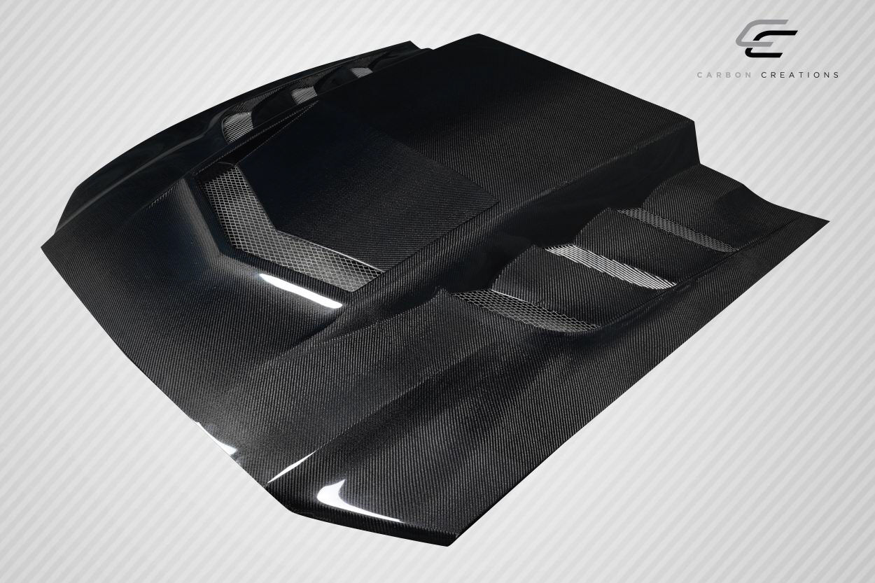 2013-2014 Ford Mustang Carbon Fiber Interceptor Hood - 1 Piece