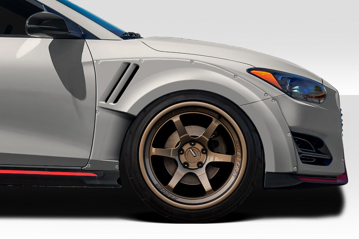 2019-2023 Hyundai Veloster N Duraflex Aerotune Front Fender Flares - 6 Pieces - 118127