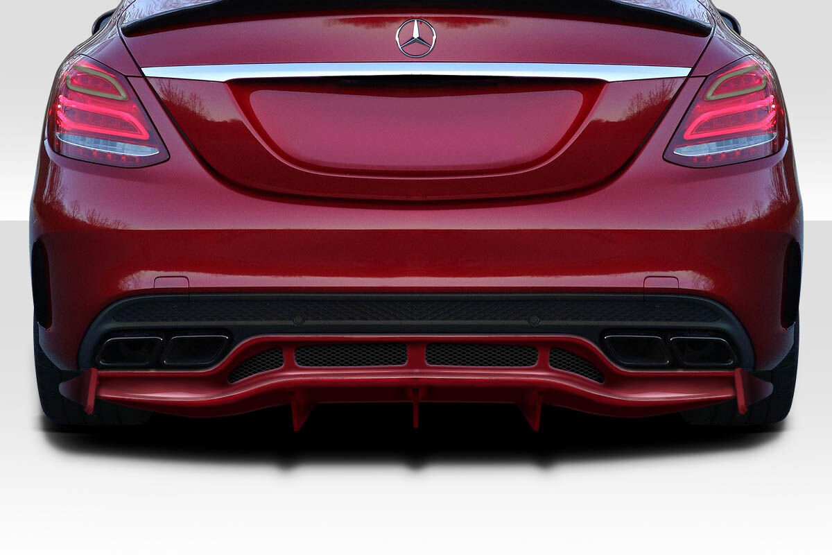 2015-2021 Mercedes C Class W205 Duraflex Weaver Sport Rear Diffuser - 3 Pieces - 118171