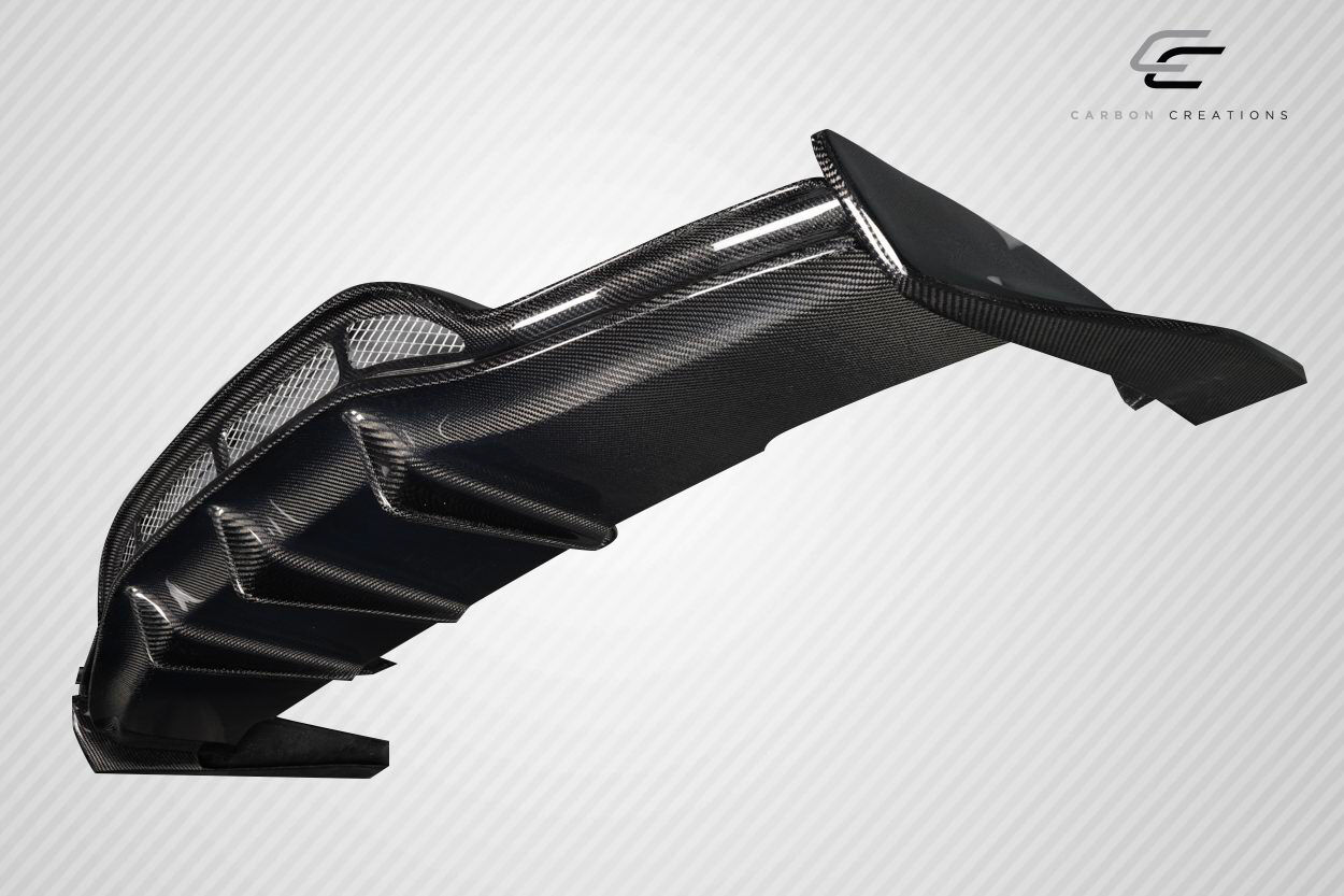 2015-2020 Mercedes C Class W205 Carbon Fiber Weaver Sport Rear Diffuser - 3 Pieces