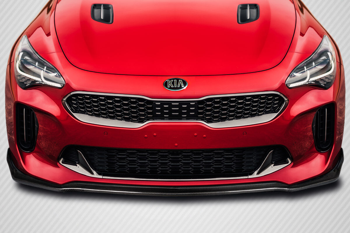 Carbon Creations Sport GT Style Carbon Fiber Front Bumper Lip/Add On for 2018-2023 Kia Stinger - 118218