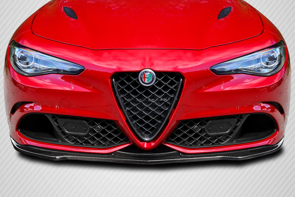 Carbon Creations FRK Style Carbon Fiber Front Bumper Lip/Add On for 2017-2023 Alfa Romeo Giulia - 118222