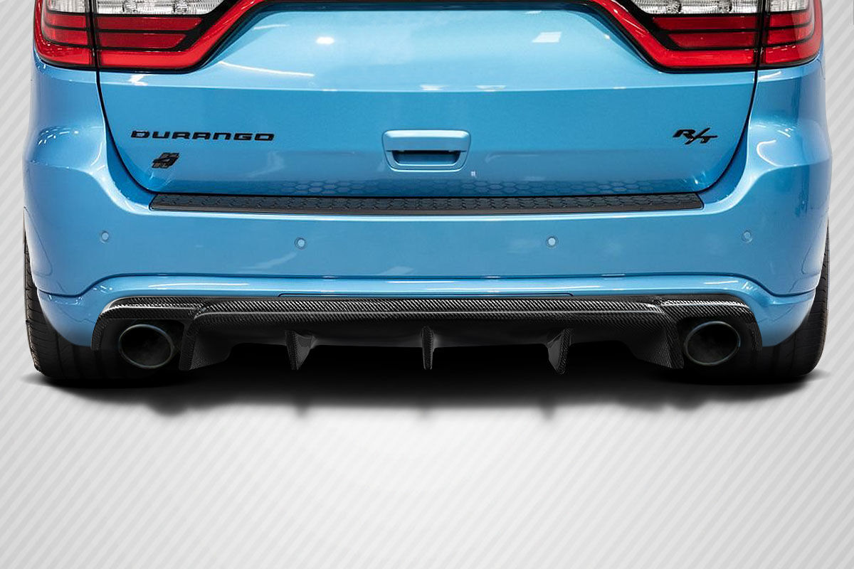 Carbon Creations PRST Style Carbon Fiber Rear Bumper Lip/Add On for 2011-2023 Dodge Durango - 118227