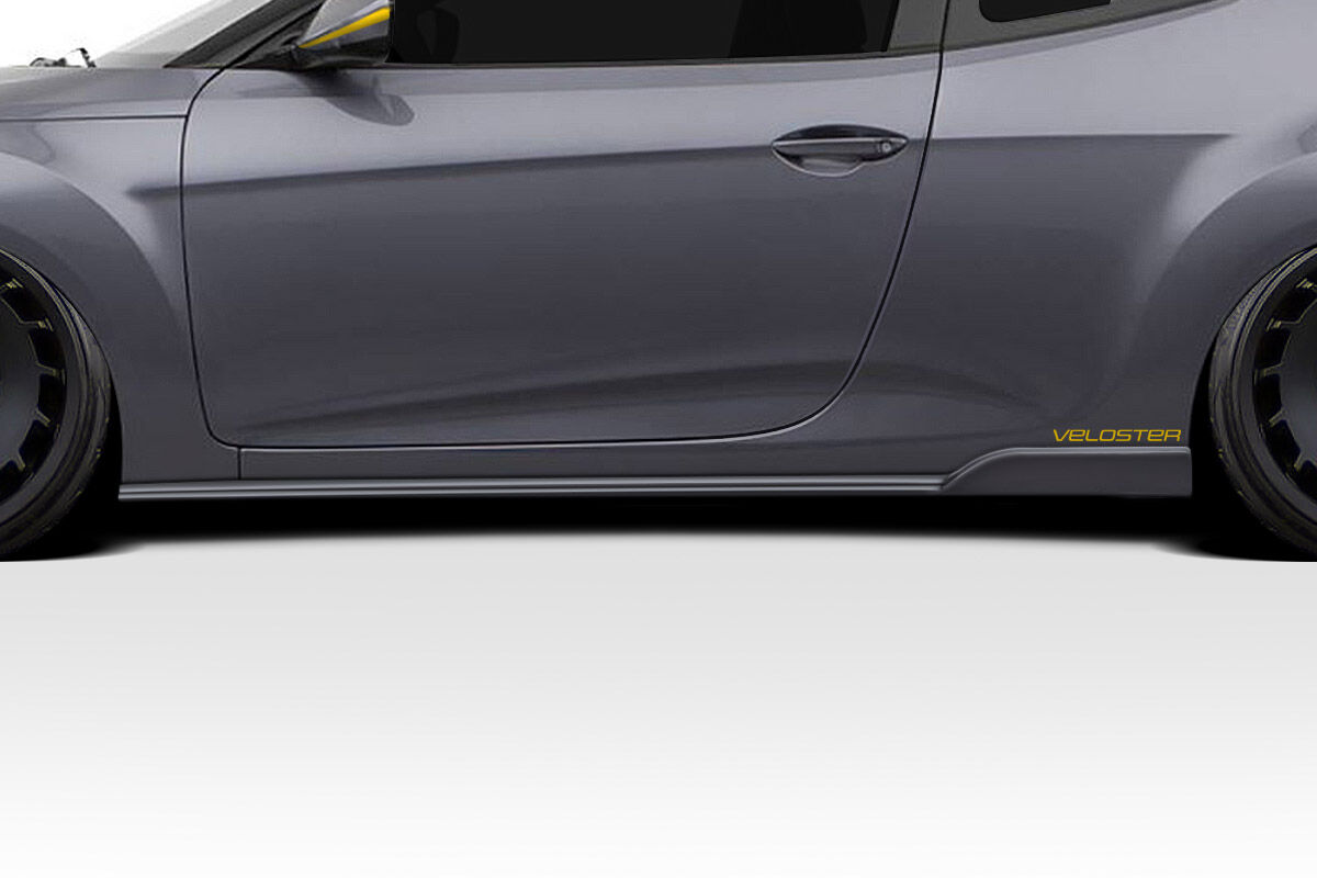 Duraflex Bailer Style Fiberglass/FRP Side Skirts for 2012-2017 Hyundai Veloster - 118278