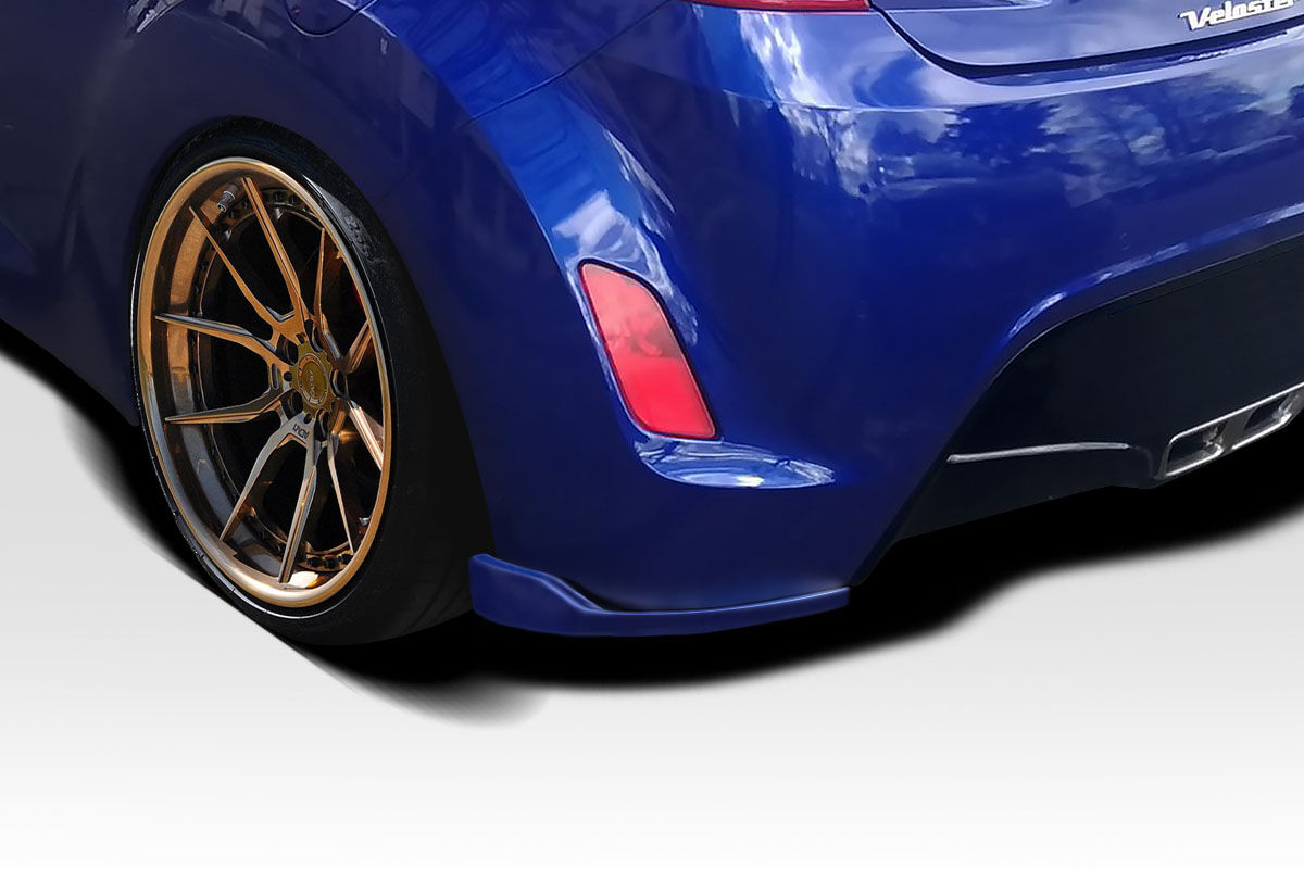 Duraflex Bailer Style Fiberglass/FRP Rear Bumper Lip/Add On for 2012-2017 Hyundai Veloster - 118279