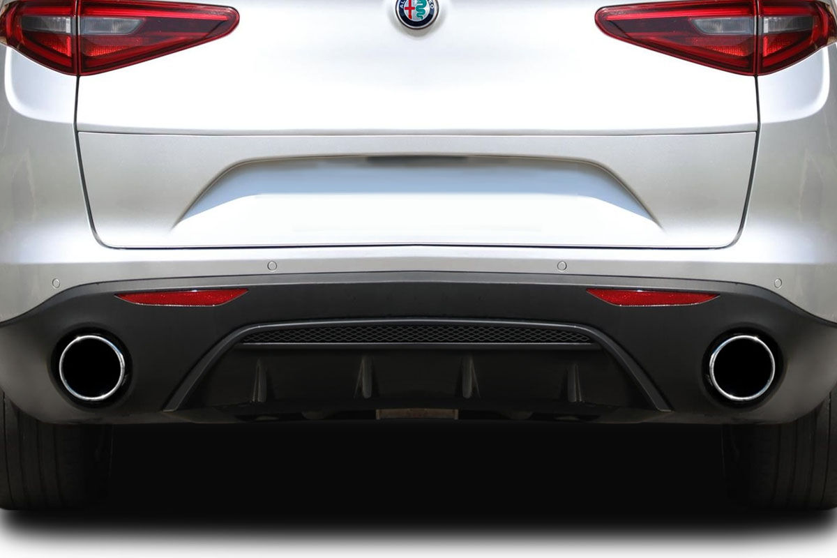 Duraflex Silkstreak Style Fiberglass/FRP Rear Bumper Lip/Add On for 2017-2023 Alfa Romeo Giulia - 118283