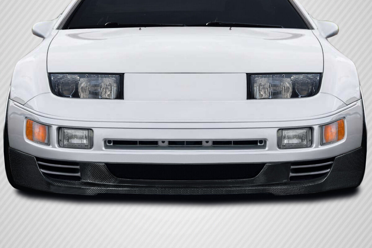 Carbon Creations Turbo T Style Carbon Fiber Front Bumper Lip/Add On for 1990-1996 Nissan 300ZX - 118299