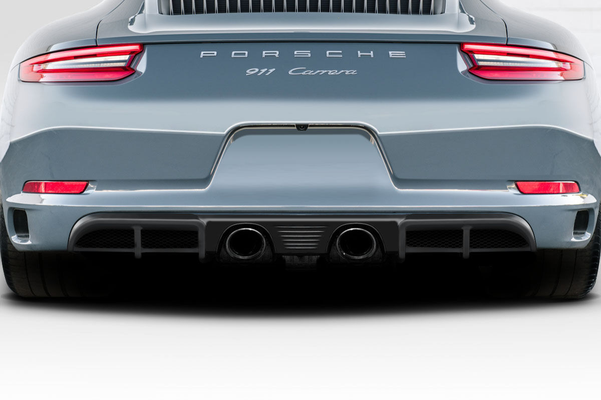 Duraflex Nimbi Style Fiberglass/FRP Rear Bumper Lip/Add On for 2017-2017 Porsche Carrera - 118302