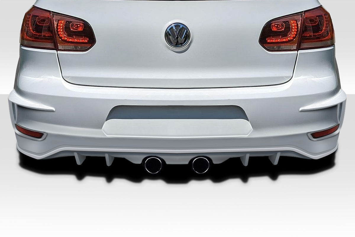 Duraflex Rabbet Style Fiberglass/FRP Rear Bumper for 2010-2014 Volkswagen Golf - 118318