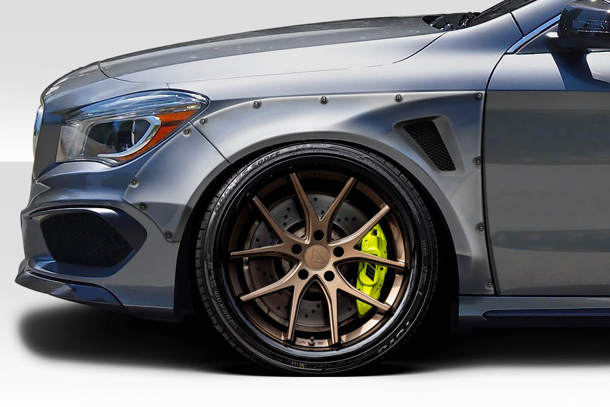 Duraflex Facta Style Fiberglass/FRP Fender Flares for 2014-2015 Mercedes CLA - 118375