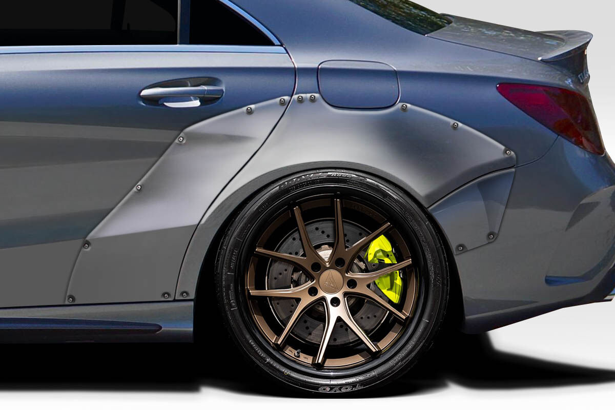 Duraflex Facta Style Fiberglass/FRP Fender Flares for 2014-2015 Mercedes CLA - 118377