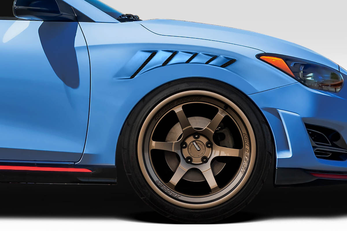 Duraflex Nevus Style Fiberglass/FRP Fenders for 2019-2023 Hyundai Veloster - 118390