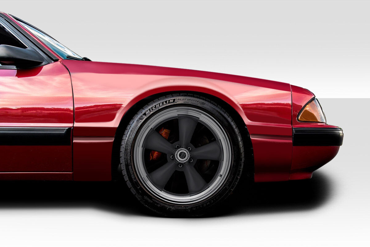 Duraflex Mantra Style Fiberglass/FRP Fender Flares for 1979-1993 Ford Mustang - 118468