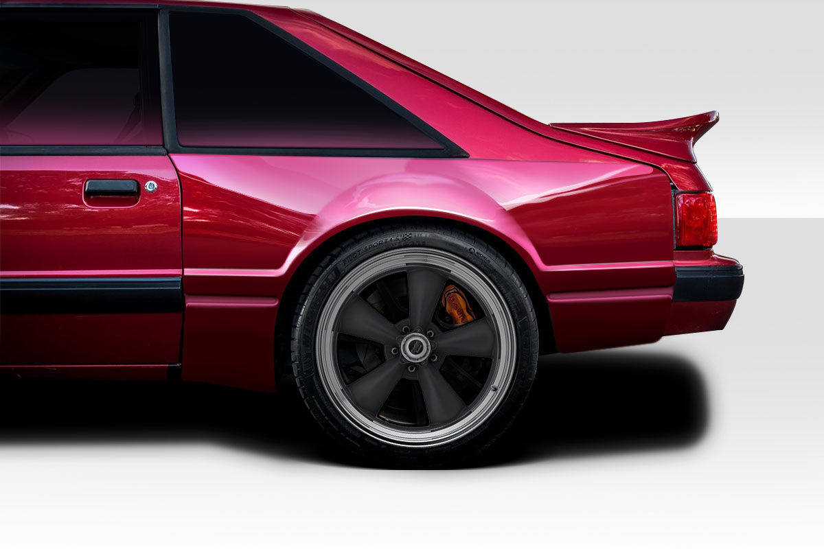 Duraflex Mantra Style Fiberglass/FRP Fender Flares for 1979-1993 Ford Mustang - 118470