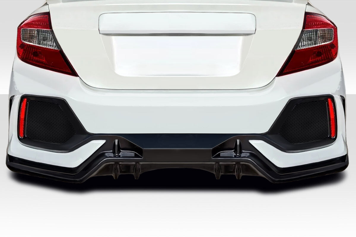 Duraflex FK8 Style Style Fiberglass/FRP Rear Bumper for 2012-2015 Honda Civic - 118516