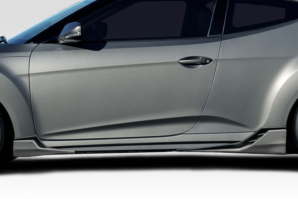 Duraflex Minda Style Fiberglass/FRP Side Skirts for 2012-2017 Hyundai Veloster - 118519
