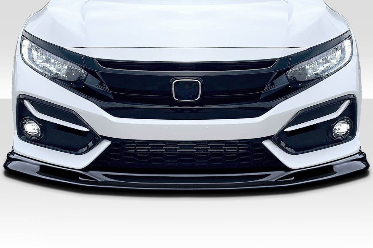 Duraflex Parvin Style Fiberglass/FRP Front Bumper Lip/Add On for 2017-2021 Honda Civic HB. - 118527