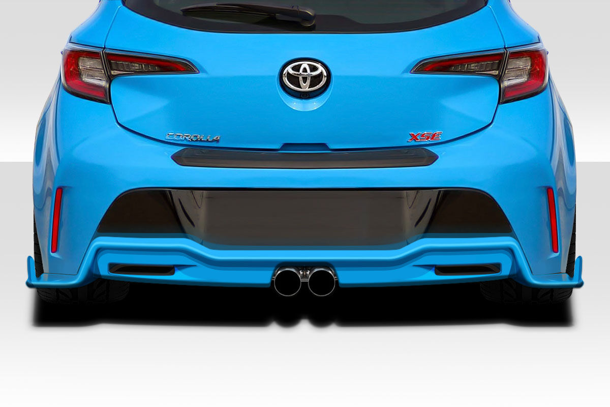 Duraflex Kora Style Fiberglass/FRP Rear Bumper Lip/Add On for 2019-2022 Toyota Corolla HB. - 118541