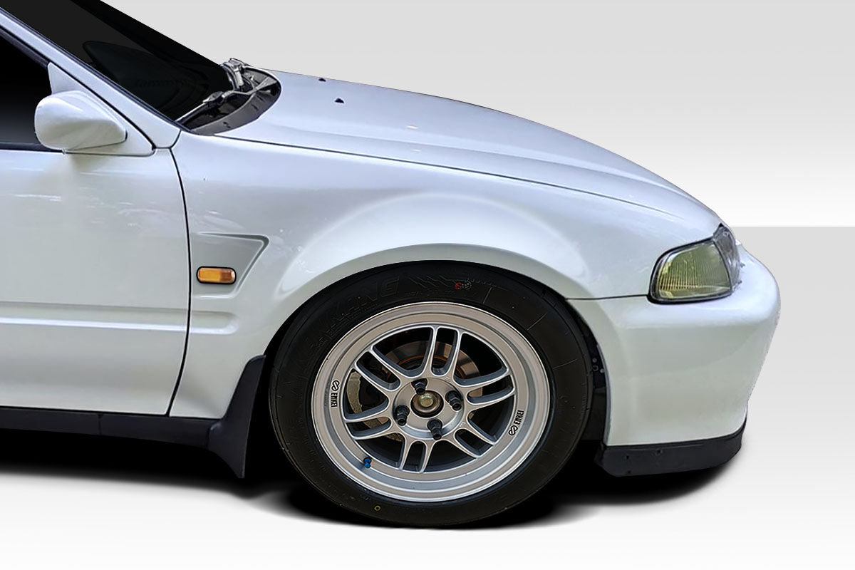 Duraflex Suzuka Style Fiberglass/FRP Fenders for 1992-1995 Honda Civic - 118593