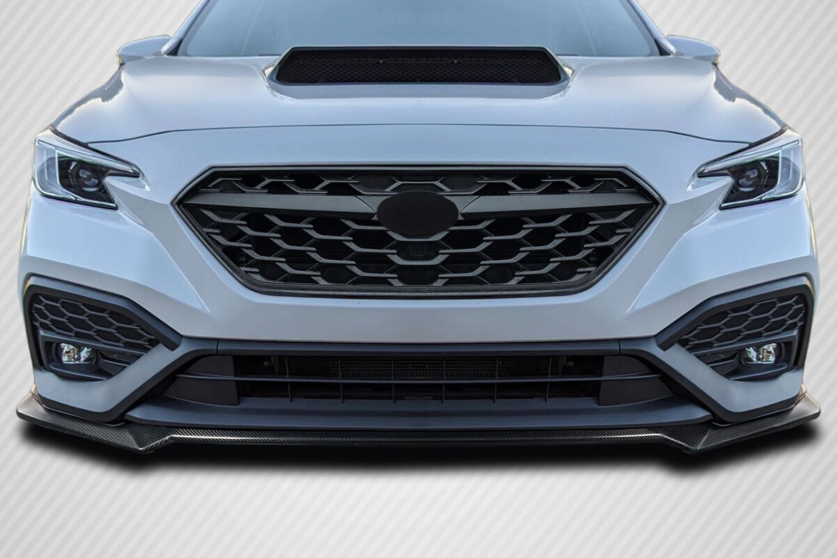 Carbon Creations STI Look Style Carbon Fiber Front Bumper Lip/Add On for 2022-2023 Subaru WRX - 118627