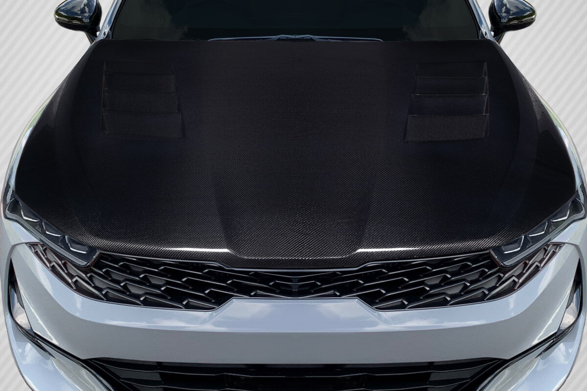 Carbon Creations Vision Style Carbon Fiber Hood for 2021-2023 Kia K5 - 118919