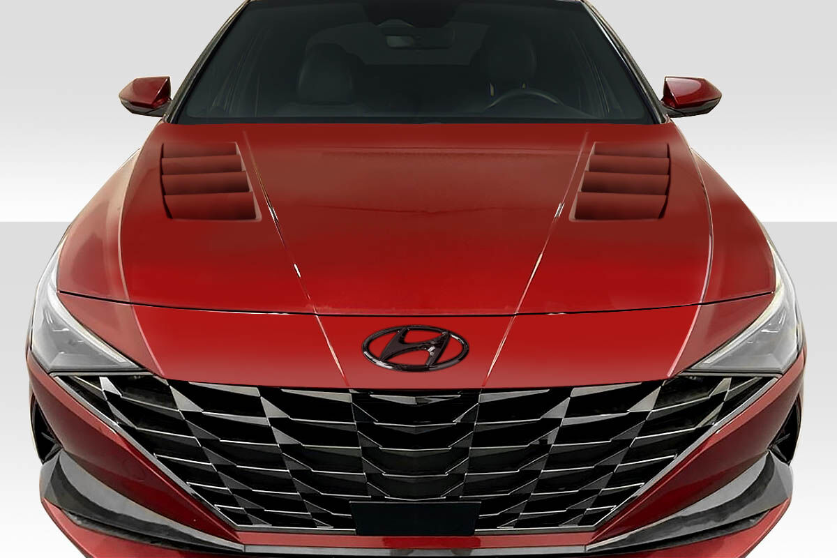 Duraflex Kima Style Fiberglass/FRP Hood for 2021-2023 Hyundai Elantra - 118922