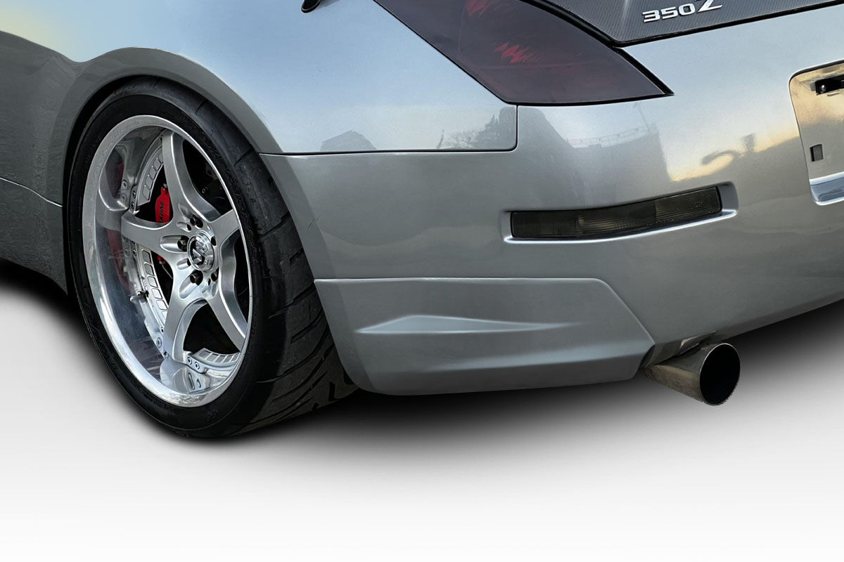 Duraflex Lexer Style Fiberglass/FRP Rear Bumper Lip/Add On for 2003-2008 Nissan 350Z - 118971