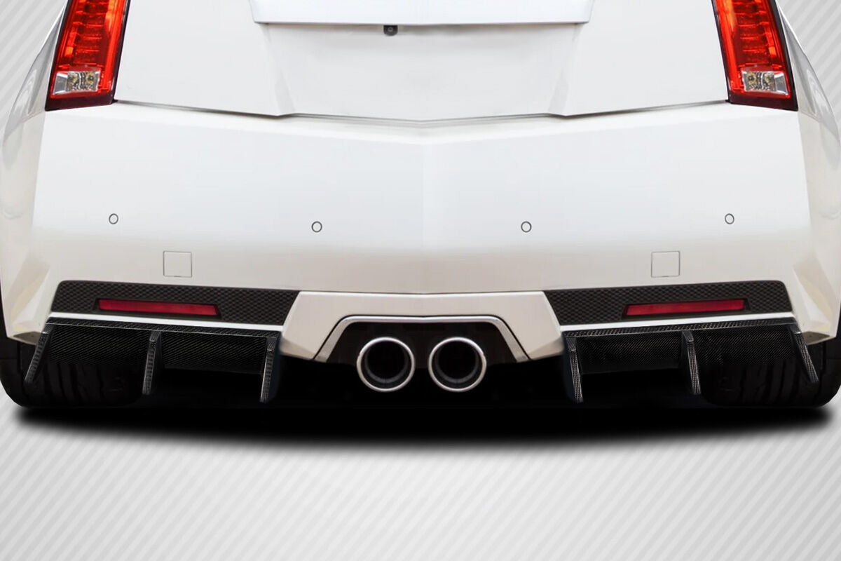 Carbon Creations GT Tuning Style Carbon Fiber Rear Bumper Lip/Add On for 2011-2015 Cadillac CTS-V 2DR. - 119018