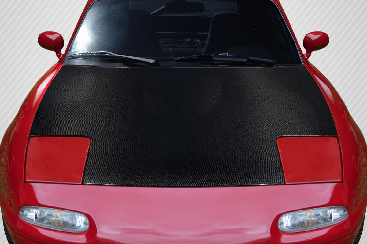 Carbon Creations OEM Look Style Carbon Fiber Hood for 1990-1997 Mazda Miata - 119044