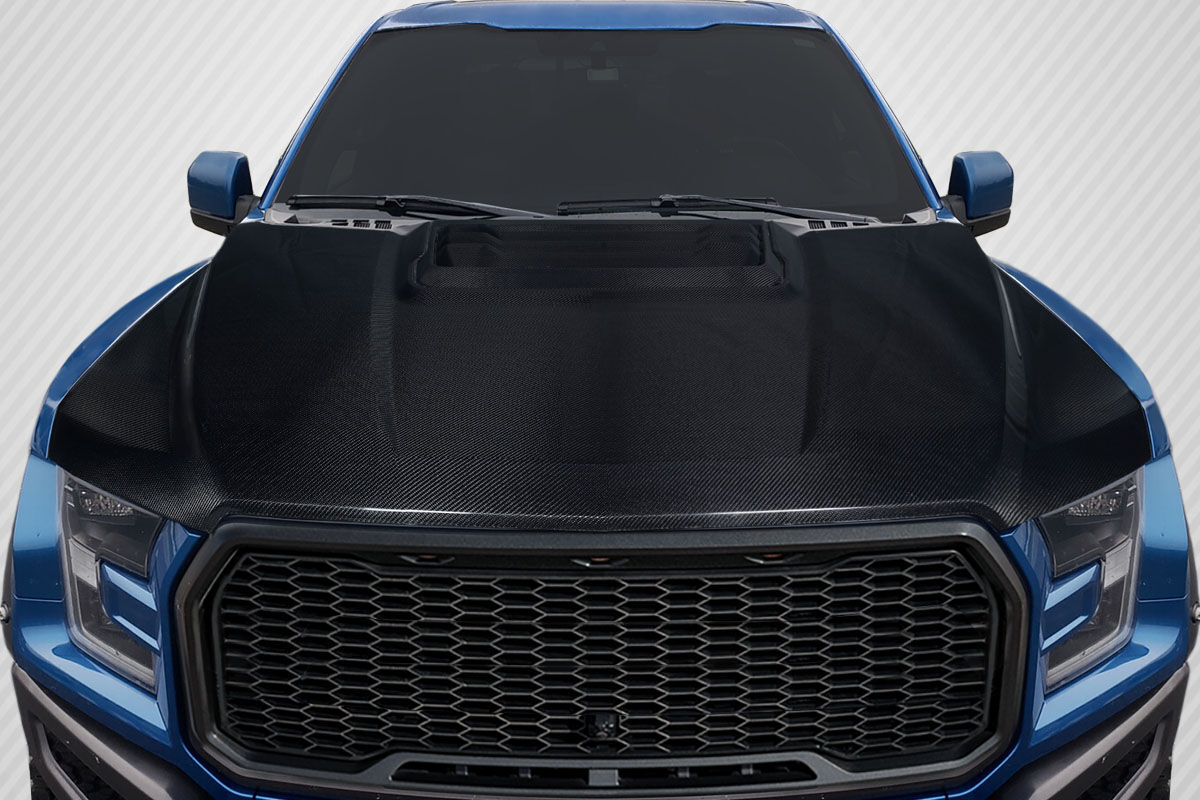 Carbon Creations OEM Look Style Carbon Fiber Hood for 2017-2020 Ford Raptor - 119045