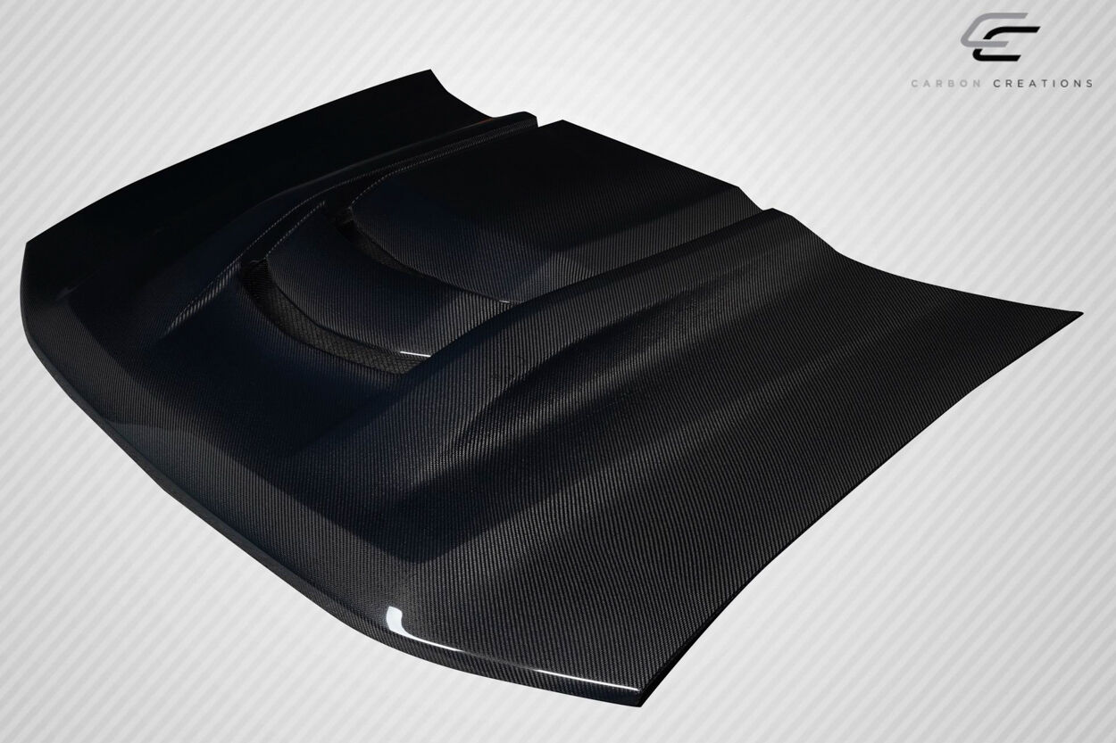 2002-2008 Chevrolet Trailblazer Carbon Fiber ZR1 V2 Look Hood - 1 Piece