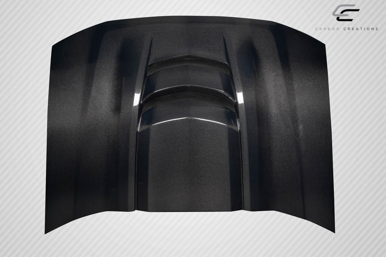 2002-2008 Chevrolet Trailblazer Carbon Fiber ZR1 V2 Look Hood - 1 Piece