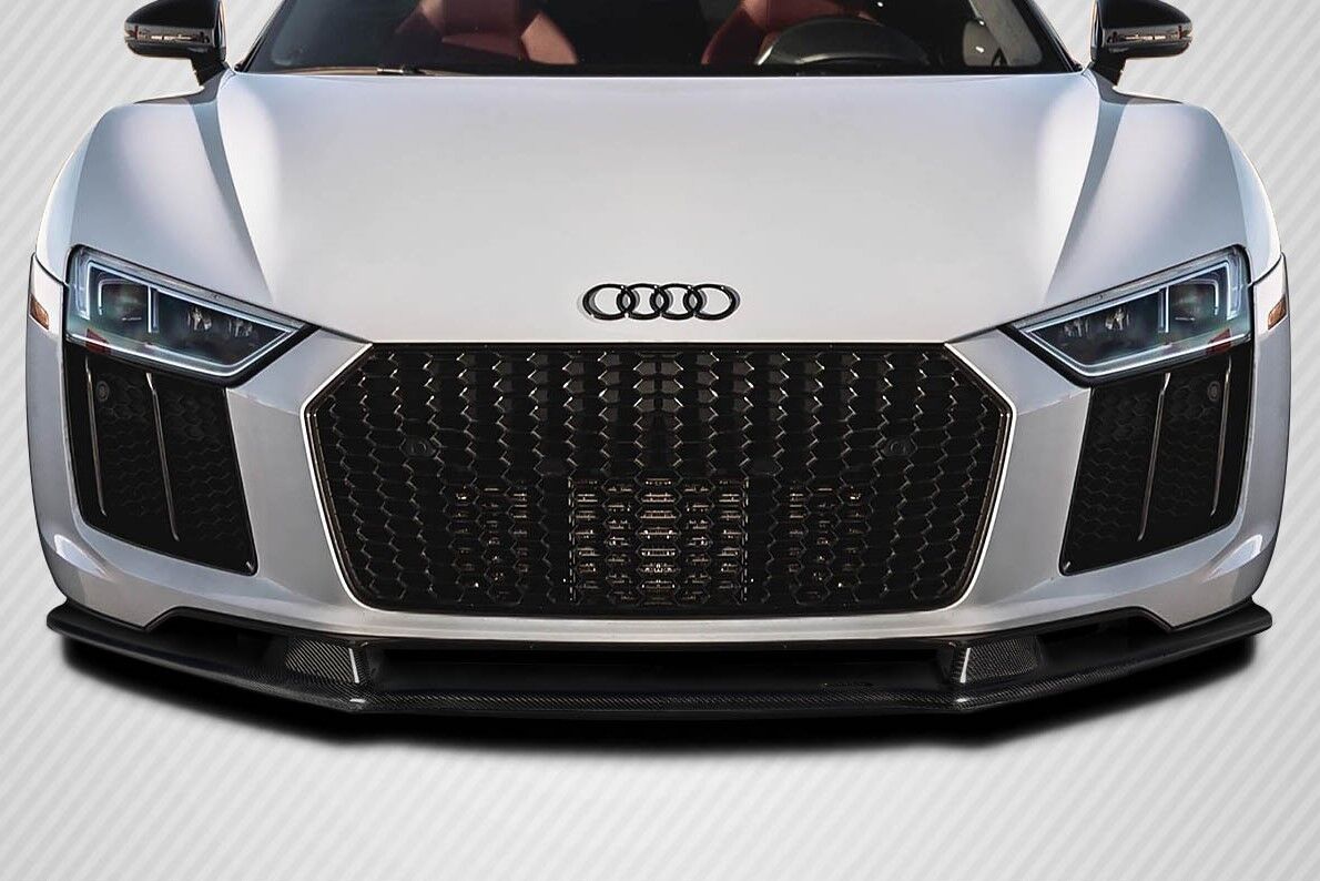 Carbon Creations Speed Zone Style Carbon Fiber Front Bumper Lip/Add On for 2017-2018 Audi R8 - 119075