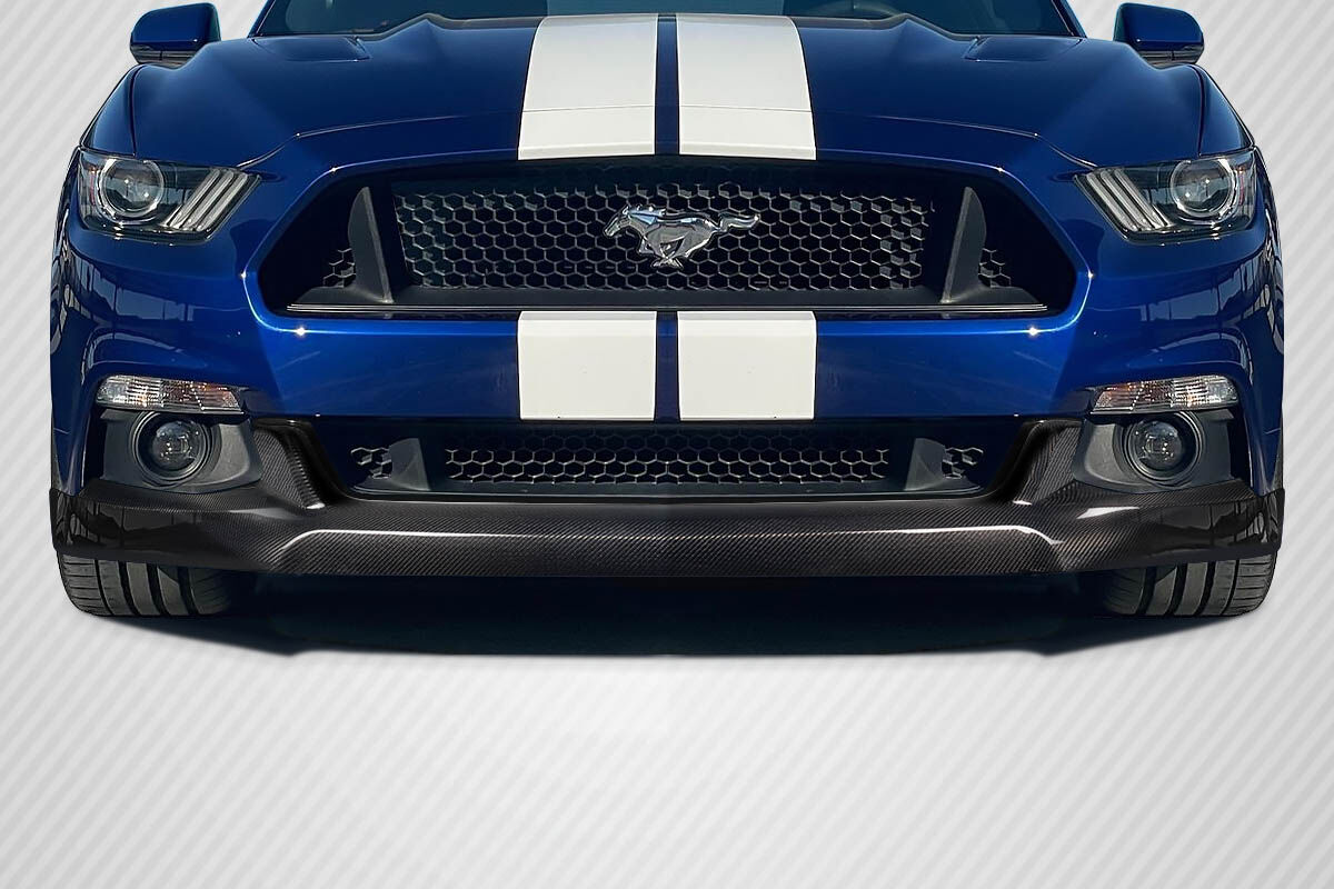 Carbon Creations Goblin Style Carbon Fiber Front Bumper Lip/Add On for 2015-2017 Ford Mustang - 119082
