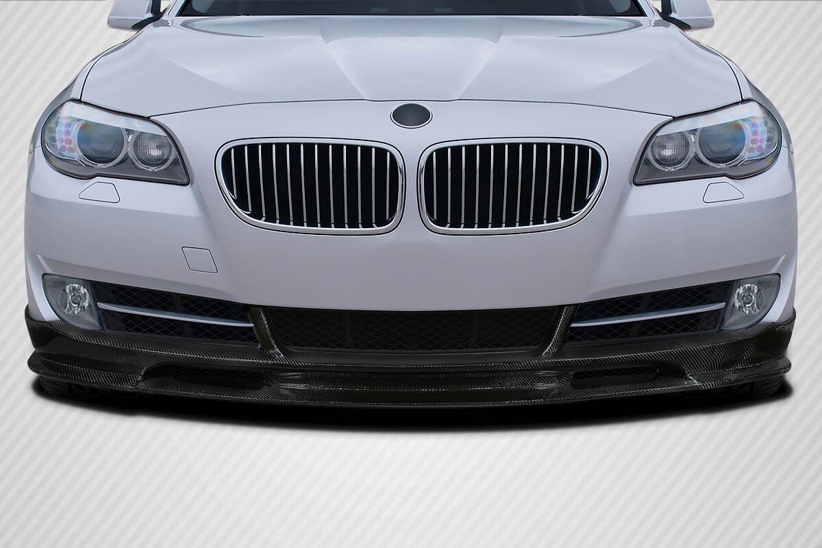 Carbon Creations Wave Style Carbon Fiber Front Bumper Lip/Add On for 2011-2016 BMW 5 Series 4DR. - 119084