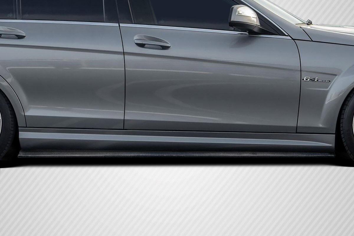 Carbon Creations Radian Style Carbon Fiber Side Skirts for 2008-2014 Mercedes C Class - 119093