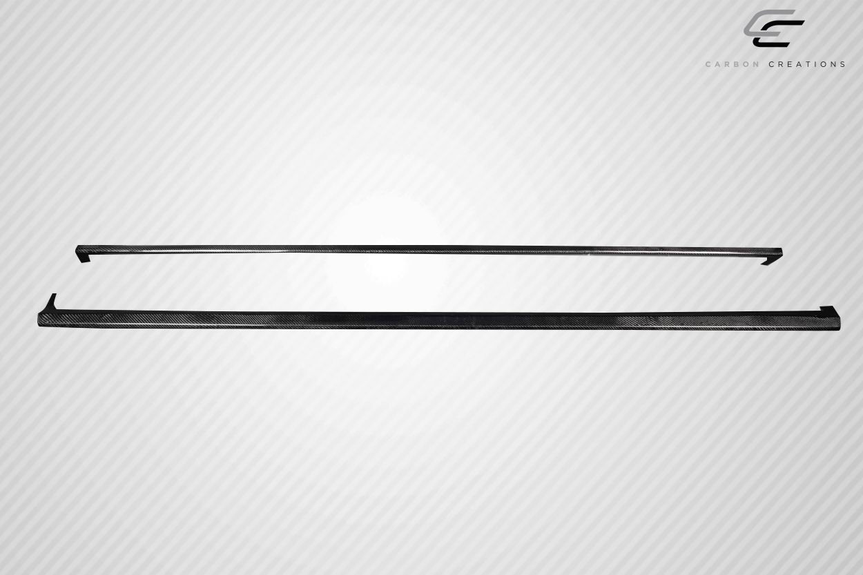 2008-2010 Subaru Impreza WRX Carbon Fiber Ghost Side Skirt Rocker Panel Splitters - 2 Pieces