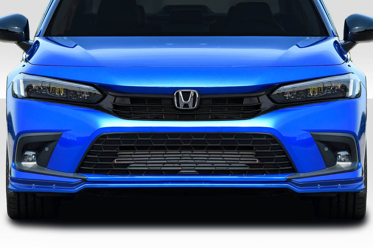 Duraflex Merella Style Fiberglass/FRP Front Bumper Lip/Add On for 2022-2023 Honda Civic - 119128