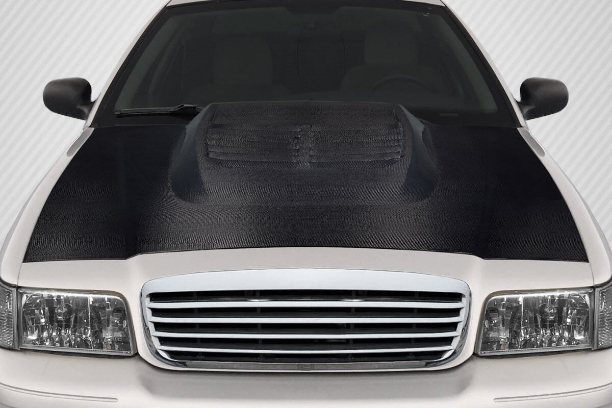Carbon Creations GT500 Look Style Carbon Fiber Hood for 1998-2011 Ford Crown Victoria - 119157