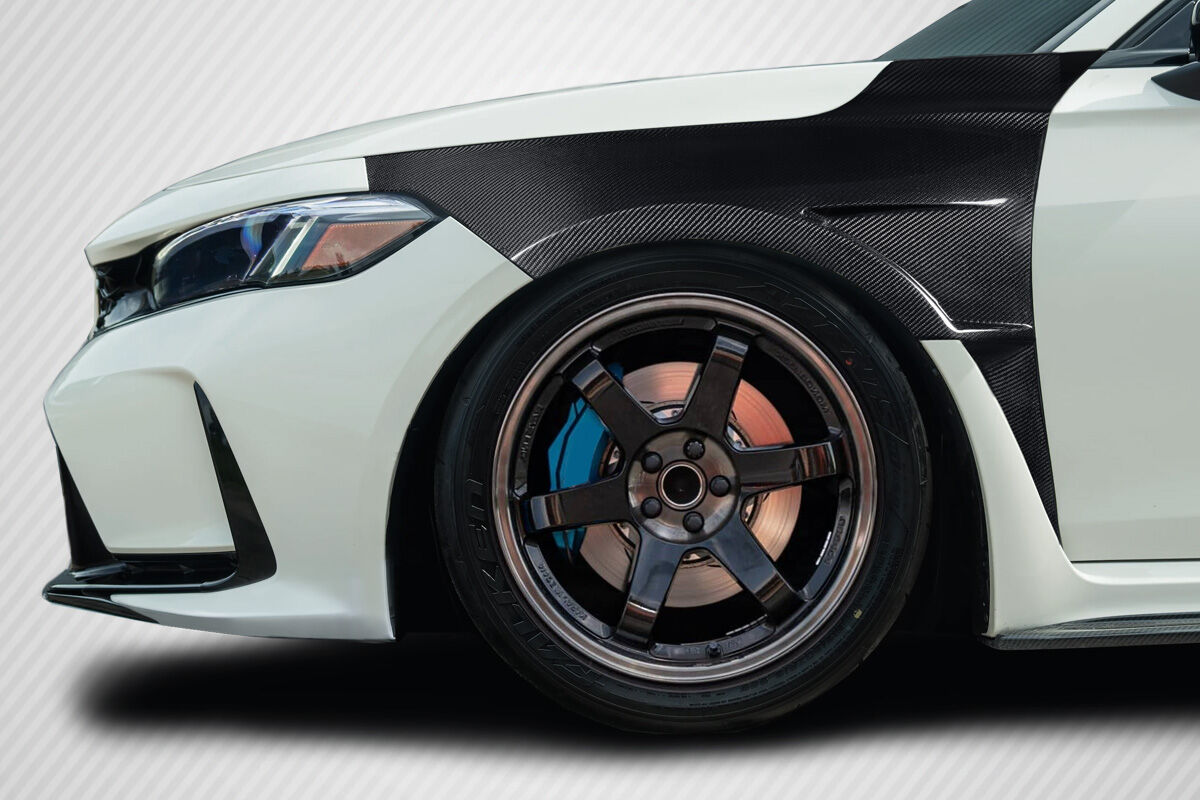 Carbon Creations Akora Style Carbon Fiber Fenders for 2023-2023 Honda Civic - 119188