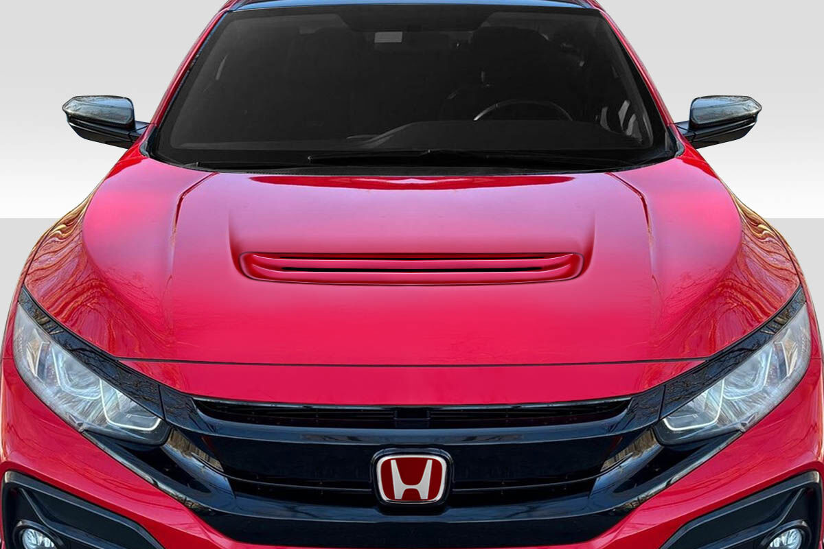 Duraflex Type R Look Style Fiberglass/FRP Hood for 2016-2021 Honda Civic - 119193